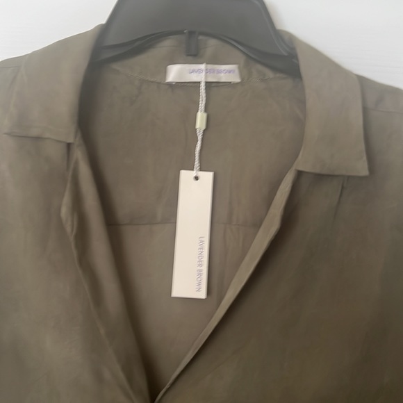 Lavender brown nwt sz small women’s green - Picture 2 of 4